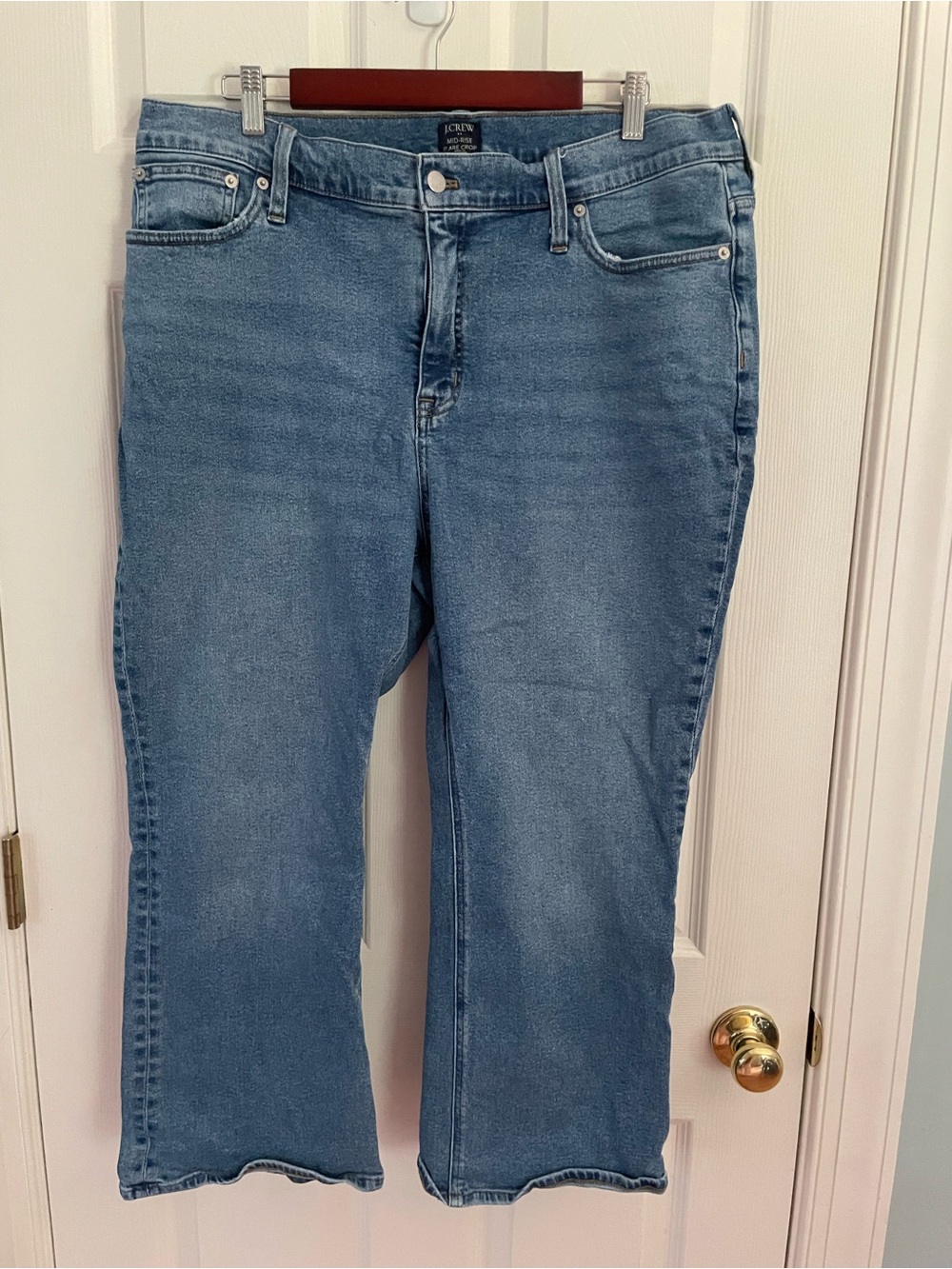 J. Crew Women's mid rise Crop Jeans